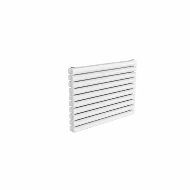 Alt Tag Template: Buy Reina Nevah Steel White Double Panel Horizontal Designer Radiator 590mm H x 800mm W - Electric Only - Thermostatic by Reina for only £349.43 in Reina, Reina Designer Radiators, Electric Thermostatic Horizontal Radiators at Main Website Store, Main Website. Shop Now