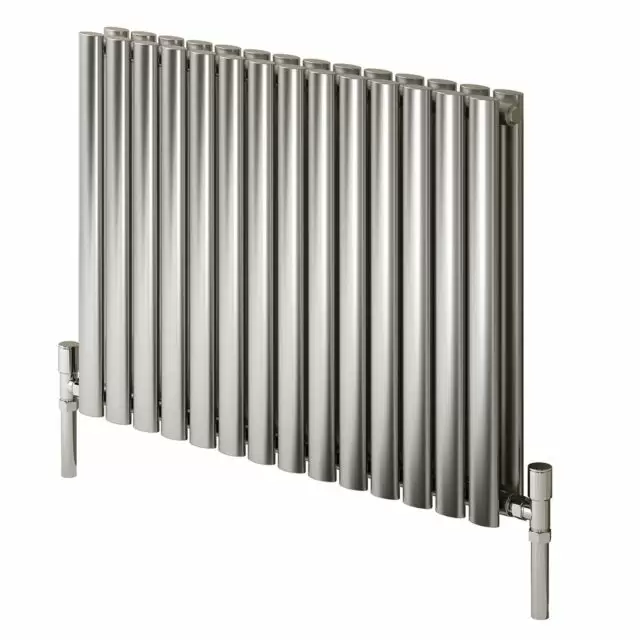 Alt Tag Template: Buy Reina Nerox Stainless Steel Brushed Horizontal Designer Radiator 600mm H x 1003mm W Double Panel Electric Only - Standard by Reina for only £677.81 in Reina, Electric Standard Radiators Horizontal at Main Website Store, Main Website. Shop Now