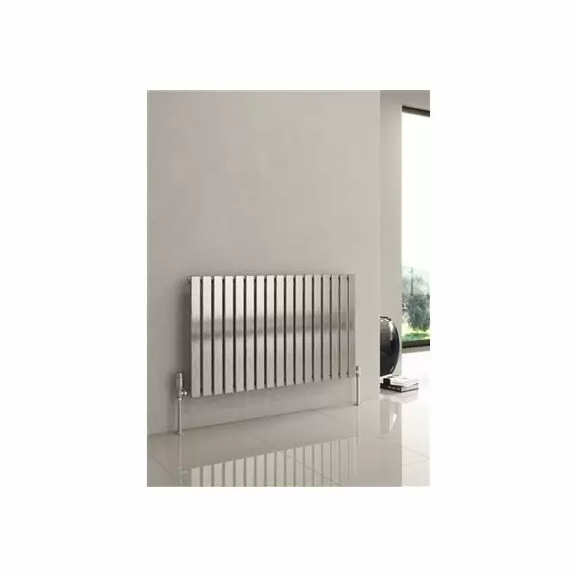 Alt Tag Template: Buy Reina Flox Double Panel Horizontal Radiator 600mm H x 413mm WPolished Dual Fuel Thermostatic by Reina for only £470.42 in Reina, Dual Fuel Thermostatic Horizontal Radiators at Main Website Store, Main Website. Shop Now