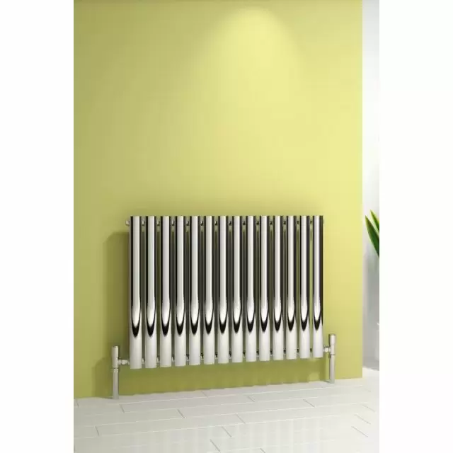 Alt Tag Template: Buy Reina Nerox Stainless Steel Polished Horizontal Designer Radiator 600mm H x 1180mm W Single Panel Electric Only-Thermostatic by Reina for only £508.19 in Reina, Electric Thermostatic Horizontal Radiators at Main Website Store, Main Website. Shop Now