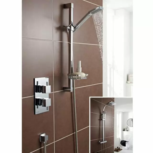 Alt Tag Template: Buy Kartell Pure Thermostatic Concealed Mixer Shower With Fixed Overhead Drencher by Kartell for only £391.78 in Showers, Kartell UK, Kartell UK Showers, Mixer Showers, Concealed Mixer Showers at Main Website Store, Main Website. Shop Now