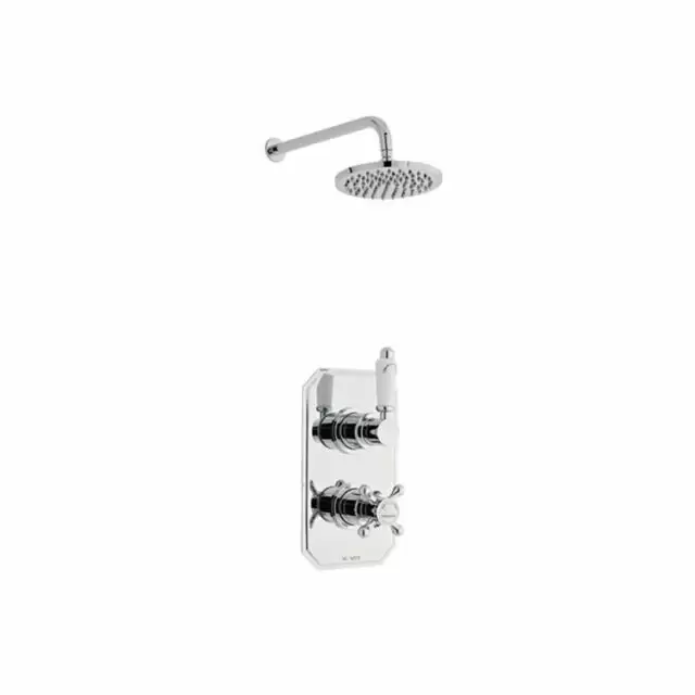 Alt Tag Template: Buy Kartell Viktory Thermostatic Concealed Shower Valve with Fixed Overhead Drencher by Kartell for only £207.50 in Accessories, Showers, Shower Accessories, Kartell UK, Shower Valves, Shower Accessories, Concealed Shower Valves at Main Website Store, Main Website. Shop Now