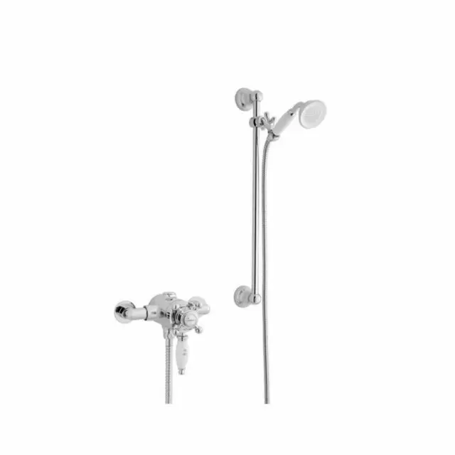 Alt Tag Template: Buy Kartell Viktory Thermostatic Exposed Shower Valve with Adjustable Slide Rail Kit by Kartell for only £229.00 in Exposed Shower Valves at Main Website Store, Main Website. Shop Now
