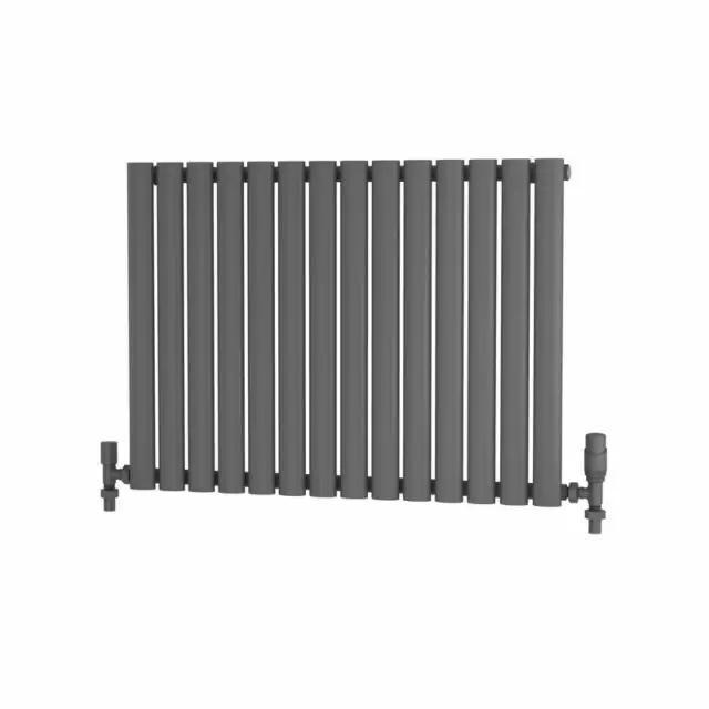 Alt Tag Template: Buy Traderad Elliptical Tube Steel Anthracite Horizontal Designer Radiator 600mm H x 820mm W Single Panel - Dual Fuel - Thermostatic by TradeRad for only £306.31 in Radiators, Dual Fuel Radiators, TradeRad, View All Radiators, Dual Fuel Thermostatic Radiators, TradeRad Radiators, Traderad Elliptical Tube Designer Radiators, Dual Fuel Thermostatic Horizontal Radiators at Main Website Store, Main Website. Shop Now