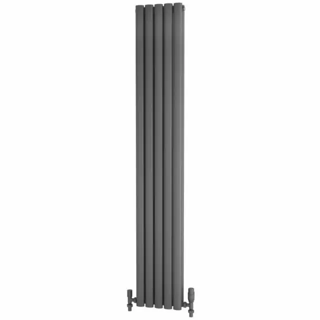 Alt Tag Template: Buy Traderad Elliptical Tube Steel Anthracite Vertical Designer Radiator 1800mm x 295mm Double Panel - Central Heating by TradeRad for only £228.72 in Radiators, TradeRad, View All Radiators, Designer Radiators, TradeRad Radiators, Vertical Designer Radiators, Traderad Elliptical Tube Designer Radiators at Main Website Store, Main Website. Shop Now