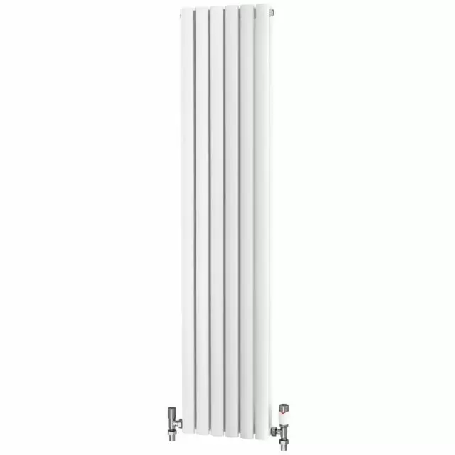 Alt Tag Template: Buy Traderad Elliptical Tube Steel White Vertical Designer Radiator 1600mm H x 354mm W Double Panel - Central Heating by TradeRad for only £180.00 in Radiators, TradeRad, View All Radiators, Designer Radiators, TradeRad Radiators, Vertical Designer Radiators, Traderad Elliptical Tube Designer Radiators, White Vertical Designer Radiators at Main Website Store, Main Website. Shop Now