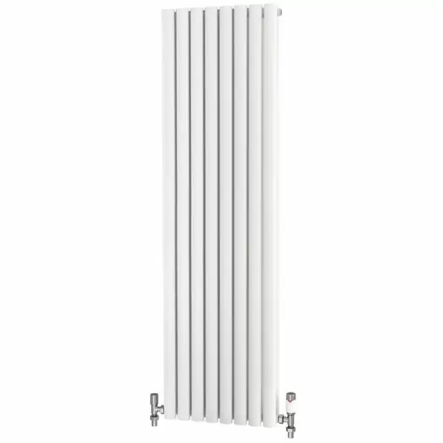 Alt Tag Template: Buy Traderad Elliptical Tube Steel White Vertical Designer Radiator 1600mm x 470mm Double Panel - Central Heating by TradeRad for only £197.14 in Autumn Sale, Radiators, TradeRad, Designer Radiators, TradeRad Radiators, Vertical Designer Radiators, Traderad Elliptical Tube Designer Radiators, White Vertical Designer Radiators at Main Website Store, Main Website. Shop Now