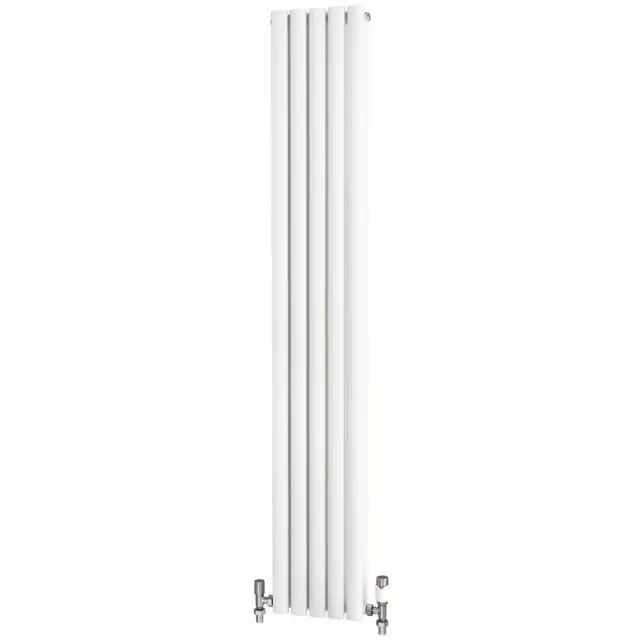 Alt Tag Template: Buy Traderad Elliptical Tube Steel White Vertical Designer Radiator 1800mm x 295mm Double Panel - Central Heating by TradeRad for only £186.91 in Autumn Sale, Radiators, TradeRad, View All Radiators, Designer Radiators, TradeRad Radiators, Vertical Designer Radiators, Traderad Elliptical Tube Designer Radiators, White Vertical Designer Radiators at Main Website Store, Main Website. Shop Now