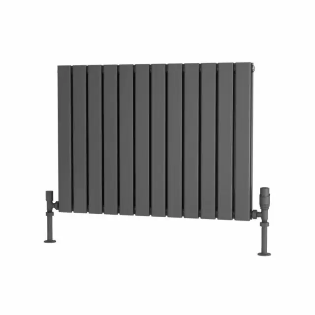 Alt Tag Template: Buy Traderad Flat Tube Steel Anthracite Horizontal Designer Radiator 600mm H x 820mm W Double Panel - Central Heating by TradeRad for only £177.05 in Autumn Sale, Radiators, Designer Radiators, Horizontal Designer Radiators, Traderad Flat Tube Radiators, Anthracite Horizontal Designer Radiators at Main Website Store, Main Website. Shop Now