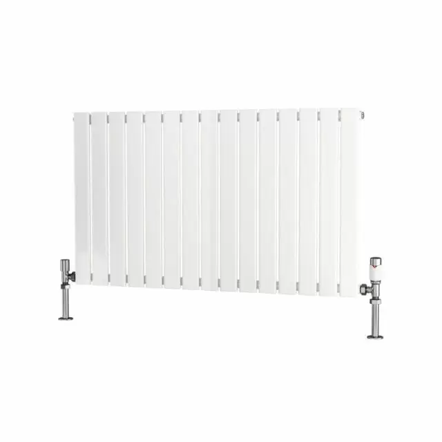 Alt Tag Template: Buy Traderad Flat Tube Steel White Horizontal Designer Radiator 600mm H x 1050mm W Single Panel - Central Heating by TradeRad for only £147.78 in Autumn Sale, Radiators, Designer Radiators, Horizontal Designer Radiators, Traderad Flat Tube Radiators, White Horizontal Designer Radiators at Main Website Store, Main Website. Shop Now