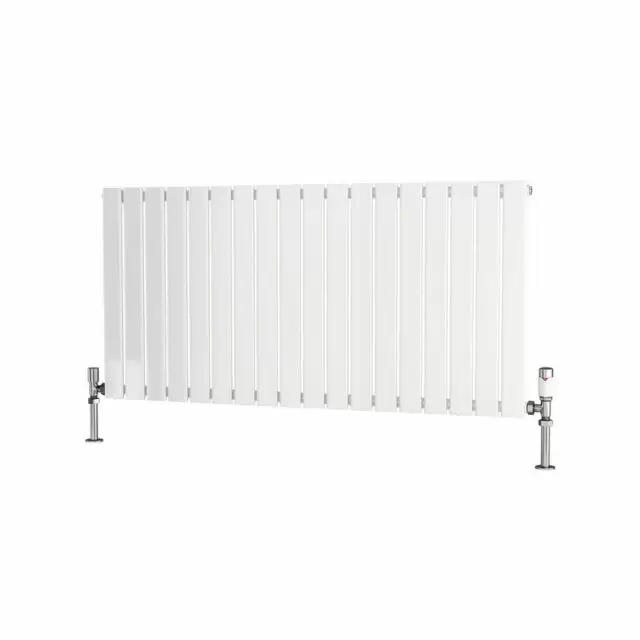 Alt Tag Template: Buy Traderad Flat Tube Steel White Horizontal Designer Radiator 600mm x 1250mm Single Panel - Central Heating by TradeRad for only £179.08 in Autumn Sale, Radiators, Designer Radiators, Horizontal Designer Radiators, Traderad Flat Tube Radiators at Main Website Store, Main Website. Shop Now
