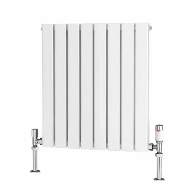 Alt Tag Template: Buy Traderad Flat Tube Steel White Horizontal Designer Radiator 600mm H x 600mm W Double Panel - Central Heating by TradeRad for only £129.82 in Autumn Sale, Radiators, Designer Radiators, Horizontal Designer Radiators, Traderad Flat Tube Radiators, White Horizontal Designer Radiators at Main Website Store, Main Website. Shop Now