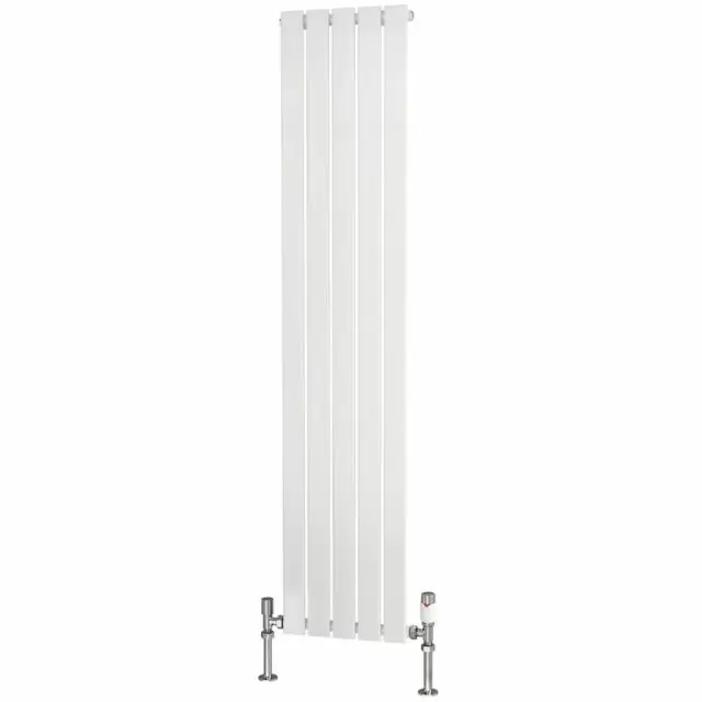 Alt Tag Template: Buy Traderad Flat Tube Steel White Vertical Designer Radiator 1600mm H x 354mm W Single Panel - Central Heating by TradeRad for only £138.09 in Autumn Sale, Radiators, Designer Radiators, Vertical Designer Radiators, Traderad Flat Tube Radiators, White Vertical Designer Radiators at Main Website Store, Main Website. Shop Now