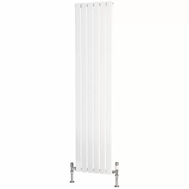 Alt Tag Template: Buy Traderad Flat Tube Steel White Vertical Designer Radiator 1800mm H x 412mm W Single Panel - Central Heating by TradeRad for only £158.77 in Autumn Sale, Radiators, Designer Radiators, Vertical Designer Radiators, Traderad Flat Tube Radiators, White Vertical Designer Radiators at Main Website Store, Main Website. Shop Now
