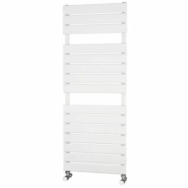 Alt Tag Template: Buy Traderad Flat Tube White Designer Towel Rail 1300mm H x 500mm W - Central Heating by TradeRad for only £113.85 in Autumn Sale, Towel Rails, TradeRad, Designer Heated Towel Rails, TradeRad Towel Rails, White Designer Heated Towel Rails, TradeRad Flat Tube Towel Rails at Main Website Store, Main Website. Shop Now