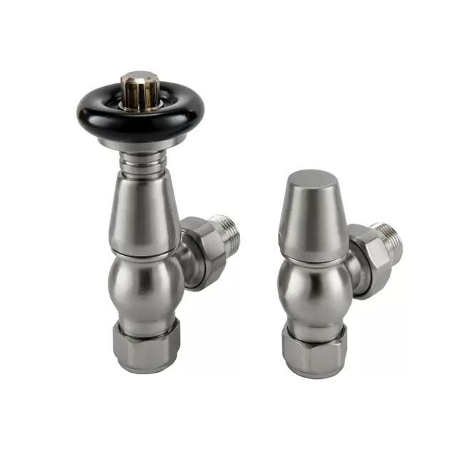 Alt Tag Template: Buy TradeRad Vintage TRV Angled Tradational Radiator Valve Nickel/Black Top by TradeRad for only £196.21 in TradeRad Accessories, Thermostatic Radiator Valves, Radiator Valves, Towel Rail Valves, Valve Packs, Nickel Radiator Valves at Main Website Store, Main Website. Shop Now