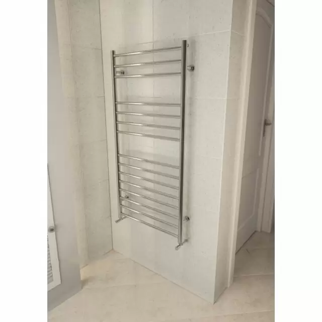 Alt Tag Template: Buy Eastbrook Violla Polished Stainless Steel Heated Towel Rail 790mm H x 500mm W Dual Fuel - Thermostatic by Eastbrook for only £441.76 in Eastbrook Co., Dual Fuel Thermostatic Towel Rails at Main Website Store, Main Website. Shop Now