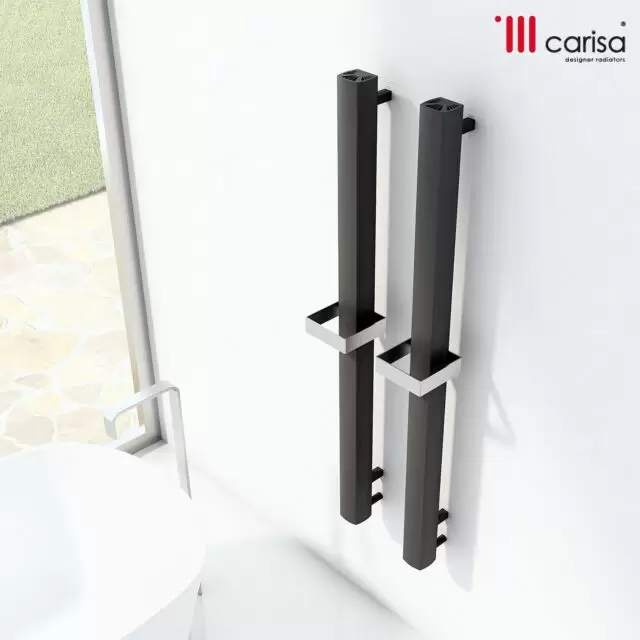 Alt Tag Template: Buy Carisa Vesta Single Aluminium Vertical Designer Radiator 1200mm H x 70mm W Textured Anthracite Electric Only by Carisa for only £412.78 in Radiators, Carisa Designer Radiators at Main Website Store, Main Website. Shop Now
