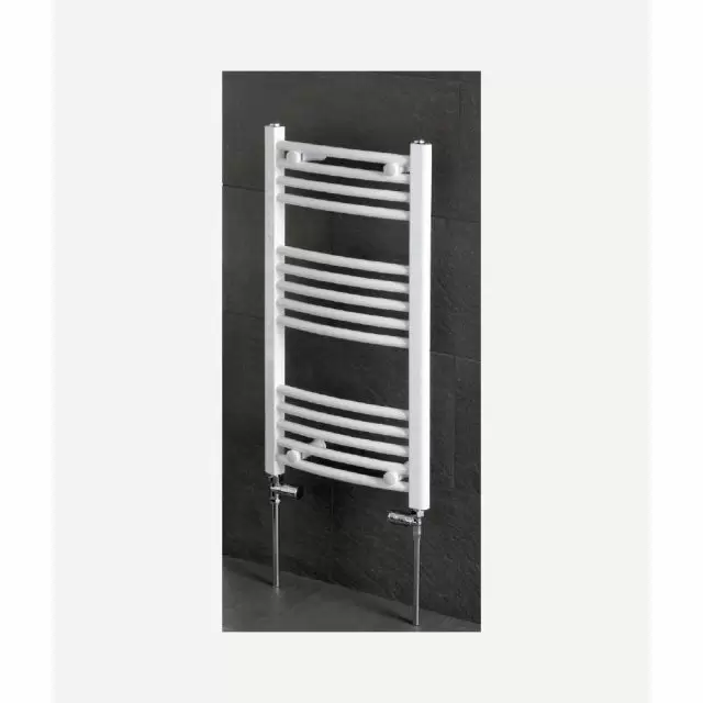 Alt Tag Template: Buy Eastbrook Wendover Curved Steel White Heated Towel Rail 800mm H x 500mm W Dual Fuel - Standard by Eastbrook for only £210.30 in Eastbrook Co., Dual Fuel Standard Towel Rails at Main Website Store, Main Website. Shop Now