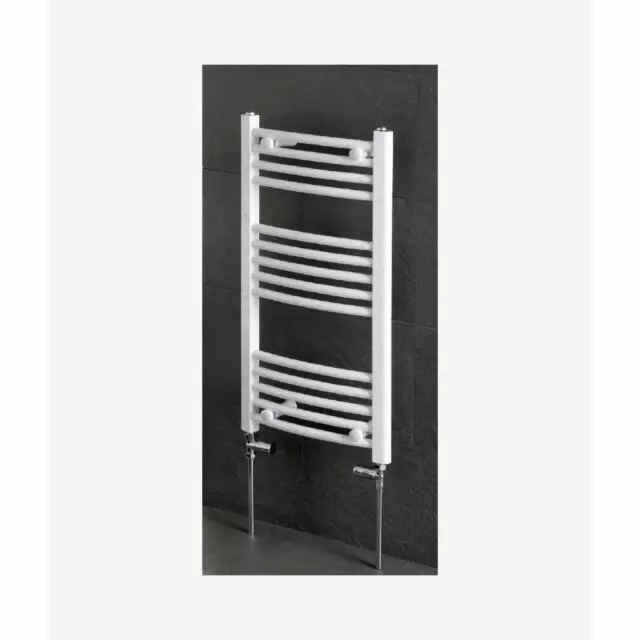 Alt Tag Template: Buy Eastbrook Wendover Curved Steel White Heated Towel Rail 800mm H x 600mm W Dual Fuel - Standard by Eastbrook for only £214.78 in Eastbrook Co., Dual Fuel Standard Towel Rails at Main Website Store, Main Website. Shop Now
