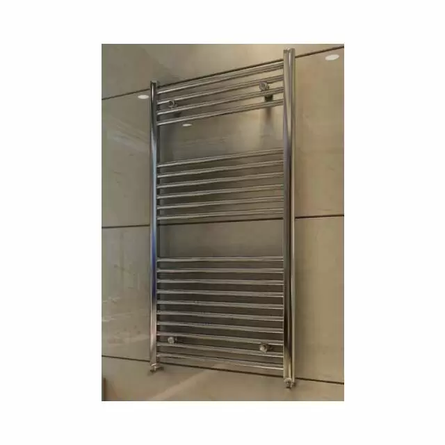 Alt Tag Template: Buy Eastbrook Wingrave Steel Chrome Straight Heated Towel Rail 800mm H x 400mm W Electric Only - Thermostatic by Eastbrook for only £210.02 in Eastbrook Co., Electric Thermostatic Towel Rails Vertical at Main Website Store, Main Website. Shop Now