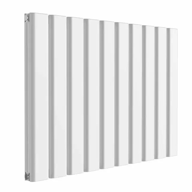 Alt Tag Template: Buy Reina Vicari Aluminium White Double Panel Horizontal Designer Radiator 600mm H x 1000mm W - Electric Only - Thermostatic by Reina for only £586.58 in Shop By Brand, Radiators, Electric Radiators, Reina, Electric Thermostatic Radiators, Reina Designer Radiators, Electric Thermostatic Horizontal Radiators at Main Website Store, Main Website. Shop Now