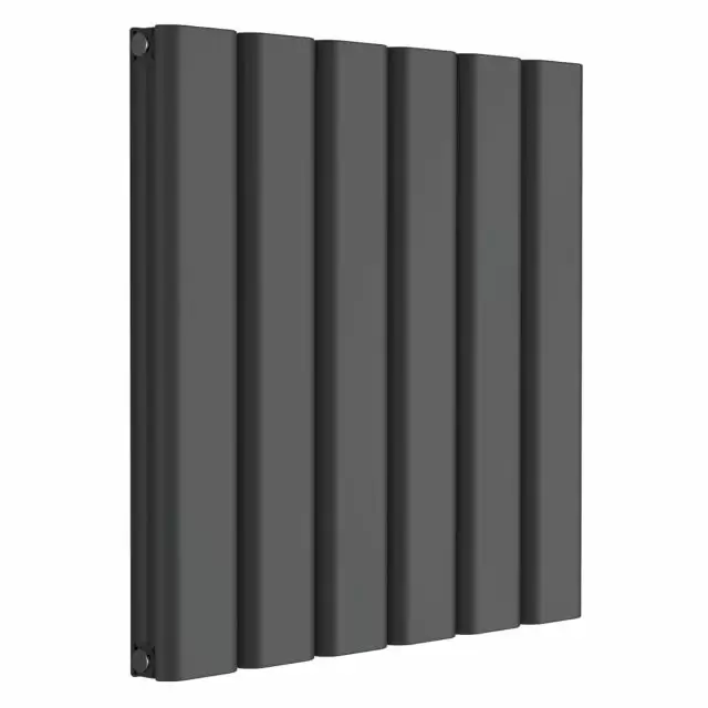 Alt Tag Template: Buy Reina Vicari Aluminium Anthracite Double Panel Horizontal Designer Radiator 600mm x 600mm - Central Heating by Reina for only £309.50 in Shop By Brand, Radiators, Reina, Designer Radiators, Horizontal Designer Radiators, Reina Designer Radiators, Anthracite Horizontal Designer Radiators at Main Website Store, Main Website. Shop Now