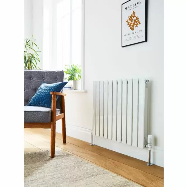 Alt Tag Template: Buy Kartell Boston Single Designer Horizontal Radiator 600mm H x 910mm W - White by Kartell for only £169.65 in Autumn Sale, January Sale, Radiators, Designer Radiators, Kartell UK, Horizontal Designer Radiators at Main Website Store, Main Website. Shop Now