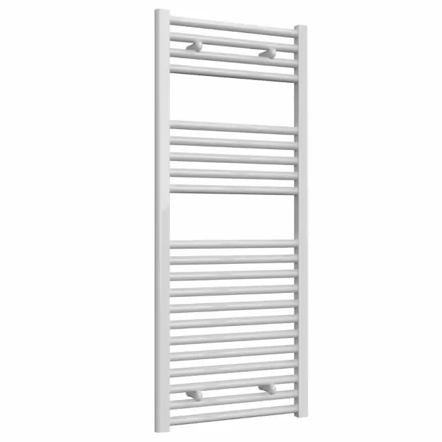 Alt Tag Template: Buy Reina Diva Vertical Steel Straight White Heated Towel Rail 1200mm H x 500mm W, Electric Only - Standard by Reina for only £173.66 in Towel Rails, Heated Towel Rails Ladder Style, Electric Standard Ladder Towel Rails, Straight White Heated Towel Rails at Main Website Store, Main Website. Shop Now