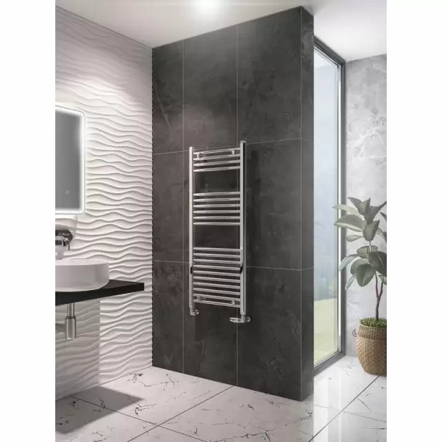 Alt Tag Template: Buy Eastbrook Wingrave Chrome Straight Heated Towel Rail 1200mm x 500mm by Eastbrook for only £177.60 in Towel Rails, Eastbrook Co. at Main Website Store, Main Website. Shop Now