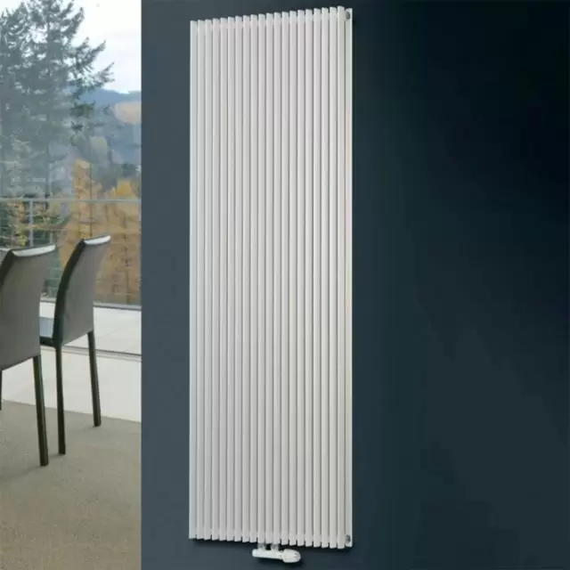 Alt Tag Template: Buy Eucotherm Corus Tube Duo Double Panel Vertical Designer Radiator White 1800mm H x 450mm W by Eucotherm for only £721.29 in Radiators, Designer Radiators, 7000 to 8000 BTUs Radiators, Vertical Designer Radiators, White Vertical Designer Radiators at Main Website Store, Main Website. Shop Now