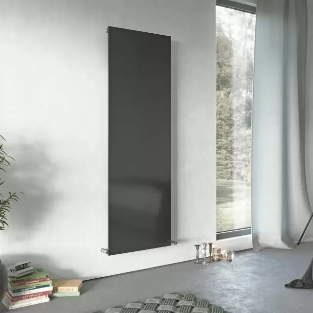 Alt Tag Template: Buy Eucotherm Mars Plus Solid Single Flat Panel Vertical Designer Radiator Anthracite 1200mm H x 450mm W by Eucotherm for only £312.43 in Radiators, Designer Radiators, 1500 to 2000 BTUs Radiators, Vertical Designer Radiators, Anthracite Vertical Designer Radiators at Main Website Store, Main Website. Shop Now