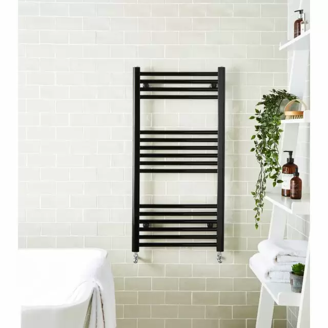 Alt Tag Template: Buy Kartell K-Rail 22mm Straight Towel Rail 800mm H x 400mm W - Black by Kartell for only £88.80 in Autumn Sale, January Sale, Towel Rails, Black Ladder Heated Towel Rails at Main Website Store, Main Website. Shop Now