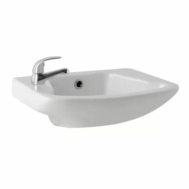 Alt Tag Template: Buy Kartell G4K 1 Tap Hole Cloakroom Basin 465mm by Kartell for only £67.50 in Taps & Wastes, Suites, Basins, Kartell UK, Basin Taps, Cloakroom Basins at Main Website Store, Main Website. Shop Now