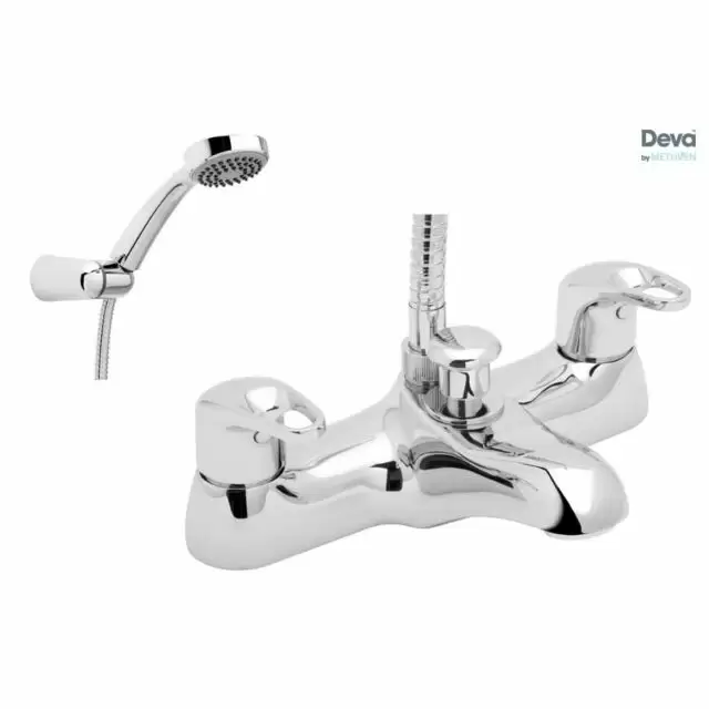 Alt Tag Template: Buy Methven Deva Lace Brass Deck Mounted Bath Shower Mixer by Methven Deva for only £163.24 in Methven, Methven Taps at Main Website Store, Main Website. Shop Now