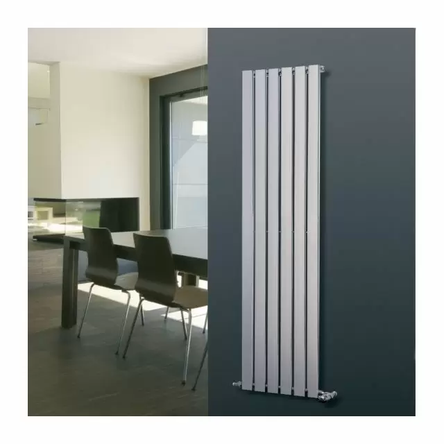 Alt Tag Template: Buy Eucotherm Mars Single Flat Panel Vertical Designer Radiator Silver 1800mm H x 595mm W by Eucotherm for only £378.77 in 3500 to 4000 BTUs Radiators, Vertical Designer Radiators at Main Website Store, Main Website. Shop Now