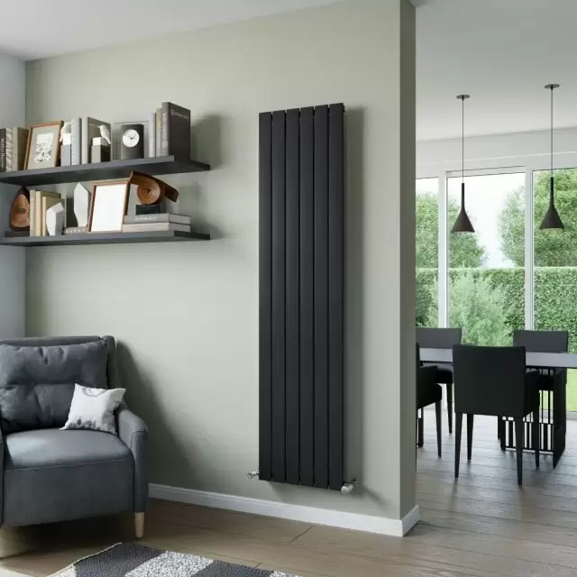 Alt Tag Template: Buy Eucotherm Mars Single Flat Panel Vertical Designer RadiatorAnthracite 1500mm H x 595mm W by Eucotherm for only £289.29 in 3000 to 3500 BTUs Radiators, Vertical Designer Radiators at Main Website Store, Main Website. Shop Now