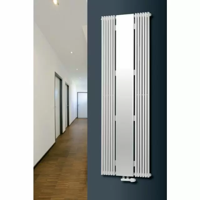 Alt Tag Template: Buy MaxtherM Alton Steel White Curved Mirror Vertical Designer Radiator 1800mm H x 600mm W by MaxtherM for only £742.69 in SALE, MaxtherM, Maxtherm Designer Radiators, Mirror Vertical Designer Radiators at Main Website Store, Main Website. Shop Now