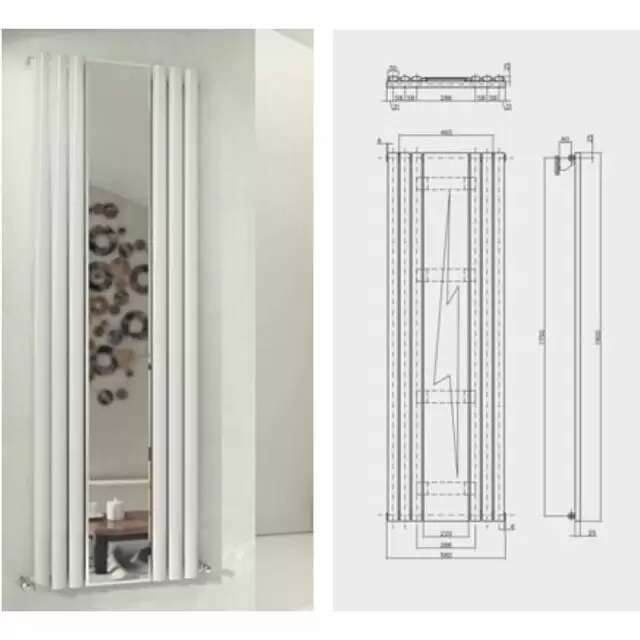Alt Tag Template: Buy MaxtherM Ledbury Steel White Mirror Vertical Designer Radiator by MaxtherM for only £463.10 in View All Radiators, SALE, MaxtherM, Maxtherm Designer Radiators, Mirror Vertical Designer Radiators at Main Website Store, Main Website. Shop Now