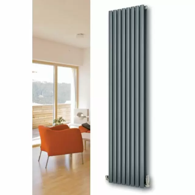 Alt Tag Template: Buy MaxtherM Ledbury Steel Anthracite Vertical Designer Radiator 600mm H x 1164mm W Double Panel by MaxtherM for only £479.11 in MaxtherM, Maxtherm Designer Radiators, 4500 to 5000 BTUs Radiators at Main Website Store, Main Website. Shop Now