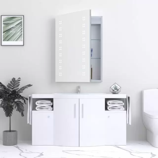Alt Tag Template: Buy Kartell Reflections Kandy LED Mirror Cabinet 700mm H x 500mm W by Kartell for only £260.50 in Bathroom Cabinets & Storage, Modern Bathroom Cabinets at Main Website Store, Main Website. Shop Now