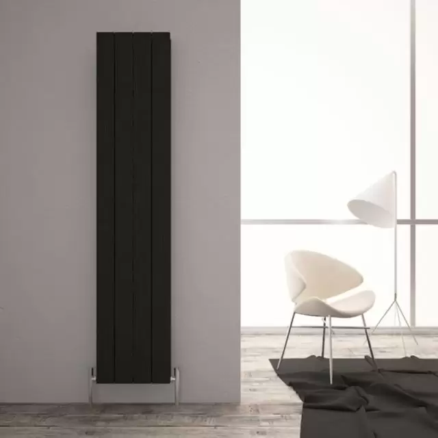 Alt Tag Template: Buy Carisa Monza Aluminium Vertical Designer Radiator 1800mm H x 375mm W Double Panel - Textured Black by Carisa for only £377.86 in Aluminium Radiators, Carisa Designer Radiators, 5000 to 5500 BTUs Radiators, Vertical Designer Radiators at Main Website Store, Main Website. Shop Now