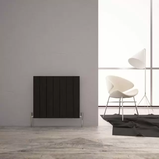 Alt Tag Template: Buy Carisa Monza Aluminium Horizontal Designer Radiator 600mm H x 470mm W Double Panel - Textured Black by Carisa for only £269.02 in Aluminium Radiators, Carisa Designer Radiators, 2000 to 2500 BTUs Radiators at Main Website Store, Main Website. Shop Now
