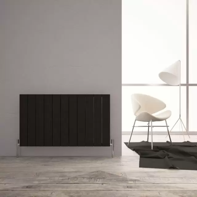 Alt Tag Template: Buy Carisa Monza Aluminium Horizontal Designer Radiator 600mm H x 1040mm W Double Panel - Textured Black by Carisa for only £422.31 in Aluminium Radiators, Carisa Designer Radiators, 5000 to 5500 BTUs Radiators at Main Website Store, Main Website. Shop Now