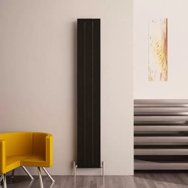 Alt Tag Template: Buy Carisa Monza Aluminium Vertical Designer Radiator 1800mm H x 280mm W Single Panel - Textured Black by Carisa for only £270.56 in Aluminium Radiators, Carisa Designer Radiators, 3000 to 3500 BTUs Radiators, Vertical Designer Radiators at Main Website Store, Main Website. Shop Now