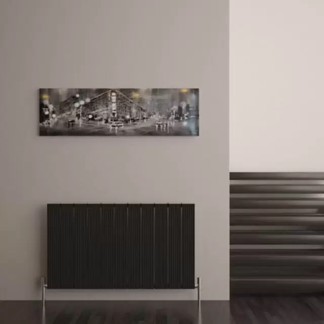 Alt Tag Template: Buy Carisa Monza Aluminium Horizontal Designer Radiator 600mm H x 1040mm W Single Panel - Textured Black by Carisa for only £341.84 in Aluminium Radiators, Carisa Designer Radiators, 4500 to 5000 BTUs Radiators at Main Website Store, Main Website. Shop Now