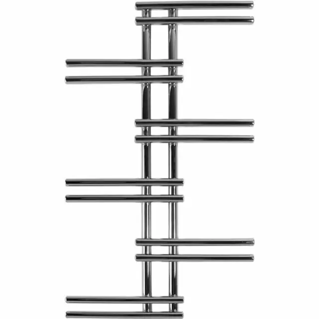 Alt Tag Template: Buy Eastbrook Pesaro Steel Chrome Designer Heated Towel Rail 1005mm H x 550mm W Electric Only - Thermostatic by Eastbrook for only £531.68 in Eastbrook Co., Electric Thermostatic Towel Rails Vertical at Main Website Store, Main Website. Shop Now