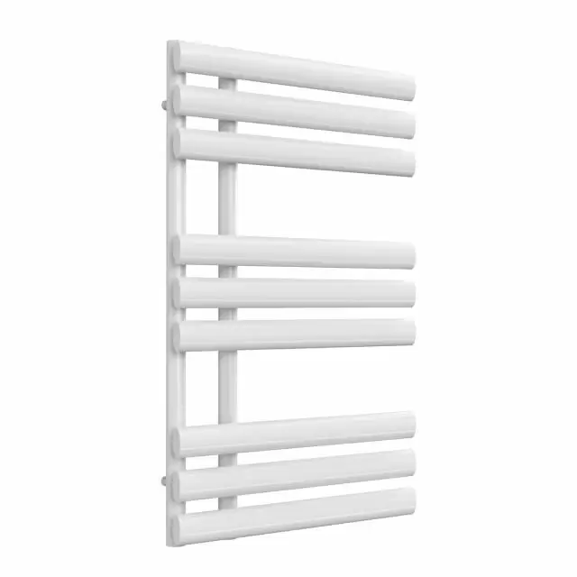 Alt Tag Template: Buy Reina Chisa Steel White Designer Towel Radiator 820mm H x 500mm W - Dual Fuel - Thermostatic by Reina for only £328.75 in Towel Rails, Dual Fuel Towel Rails, Designer Heated Towel Rails, Dual Fuel Thermostatic Towel Rails, White Designer Heated Towel Rails at Main Website Store, Main Website. Shop Now