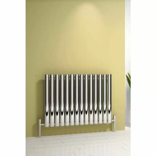 Alt Tag Template: Buy Reina Neva Steel Chrome Horizontal Designer Radiator 550mm H x 1003mm W Single Panel Electric Only - Thermostatic by Reina for only £412.48 in Shop By Brand, Radiators, Electric Radiators, Reina, Electric Thermostatic Radiators, Electric Thermostatic Horizontal Radiators at Main Website Store, Main Website. Shop Now