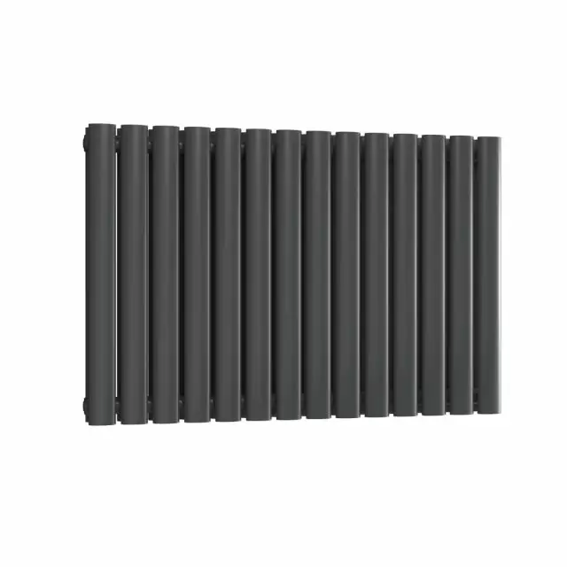Alt Tag Template: Buy Reina Neva Steel Anthracite Horizontal Designer Radiator 550mm H x 1003mm W Double Panel Dual Fuel - Thermostatic by Reina for only £427.22 in Shop By Brand, Radiators, Dual Fuel Radiators, Reina, Dual Fuel Thermostatic Radiators, Dual Fuel Thermostatic Horizontal Radiators at Main Website Store, Main Website. Shop Now